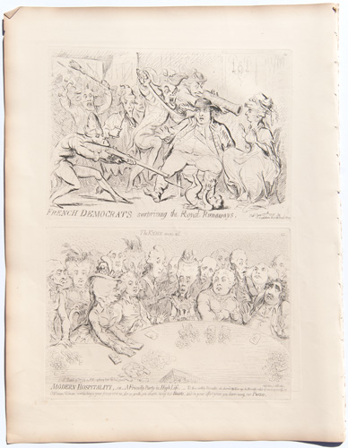 original James Gillray etchings The York Minuet
The York Reverence; _or_City-Loyalty, amply rewarded